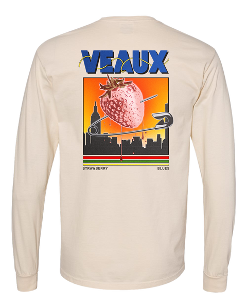 VEAUX Strawberry Blues Long Sleeve T-Shirt